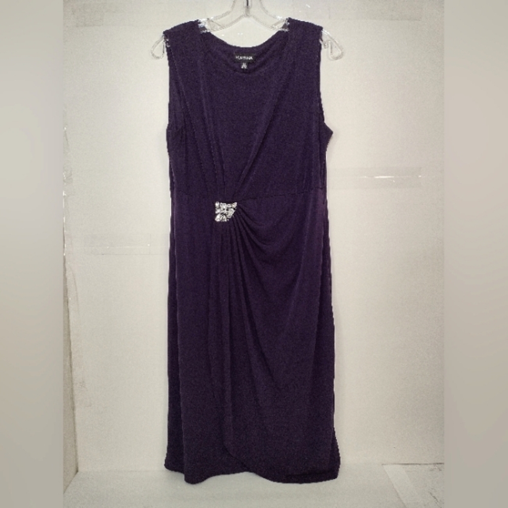Karina Elegant Purple Dress with Embellishment Size (14)